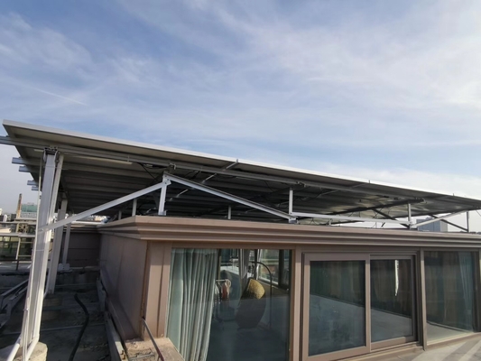 Ασημένια φωτοβολταϊκή να τοποθετήσει ηλιακού πλαισίου στέγη 50m/S κεραμιδιών υλικού