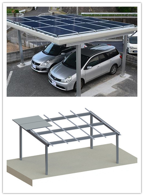 Φωτοβολταϊκό ηλιακό PV που τοποθετεί το υψηλής αντοχής αργίλιο Carport CPT χώρων στάθμευσης συστημάτων