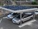4 φωτοβολταϊκό σύστημα χώρων στάθμευσης αργιλίου Carport ηλιακού πλαισίου στηλών