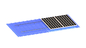 Να τοποθετήσει στεγών μετάλλων Frameless ποδιών Λ η ηλιακή μόνιμη ραφή αργιλίου συστημάτων τοποθετεί