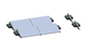 Το τρίποδο που διπλώνει την επίπεδη επιτροπή συστημάτων PV AL6005 στεγών ηλιακή τοποθετώντας τοποθετεί